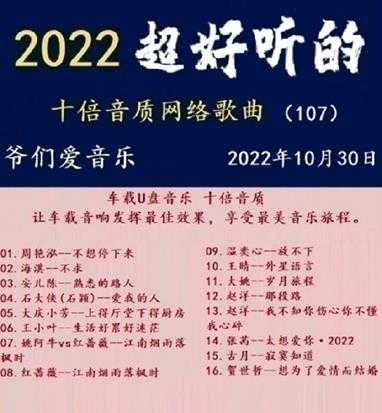 群星《2022超好听的十倍音质网络歌曲(107)》WAV分轨