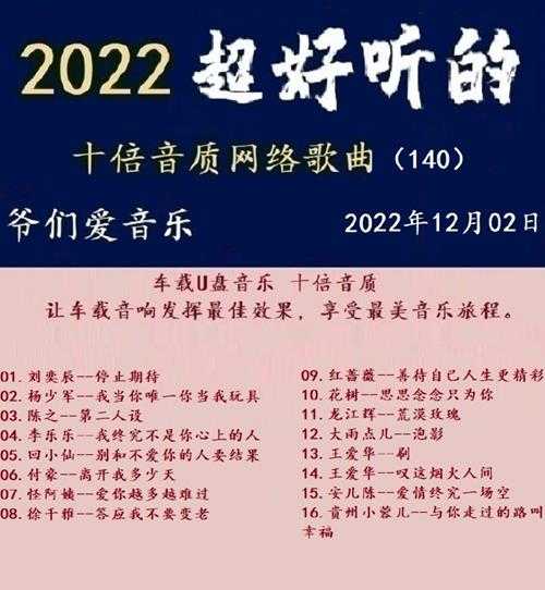 群星《2022超好听的十倍音质网络歌曲(140)》WAV分轨