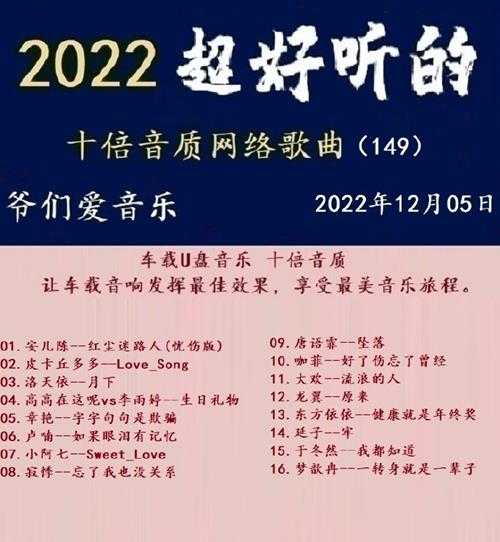 群星《2022超好听的十倍音质网络歌曲(149)》WAV分轨