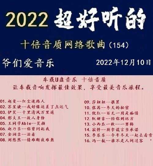 群星《2022超好听的十倍音质网络歌曲(154)》WAV分轨