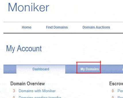 Moniker 域名设置修改DNS服务器的方法(图文)