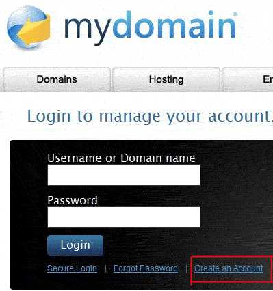 MyDomain.com 注册新帐号教程(图文)
