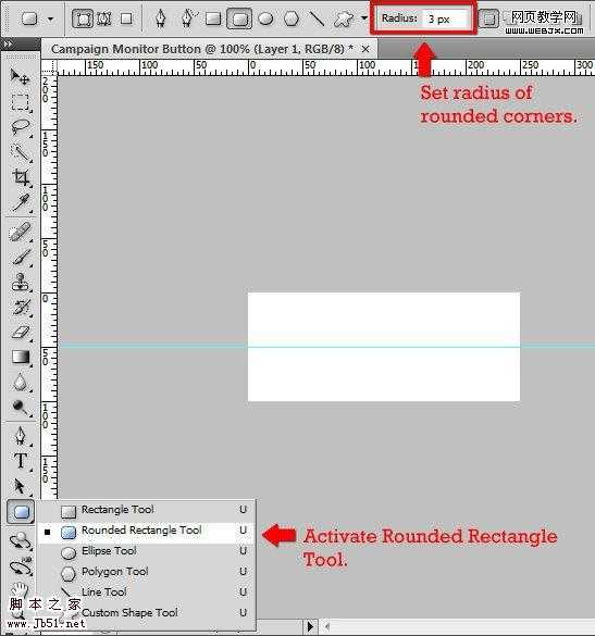 Photoshop 十分简洁视觉享受的网页按钮