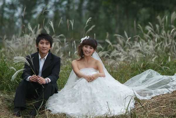 Photoshop婚纱照片处理:发灰变暖色调