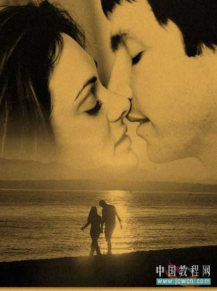 照片合成教程:PS制作爱情浪漫艺术照