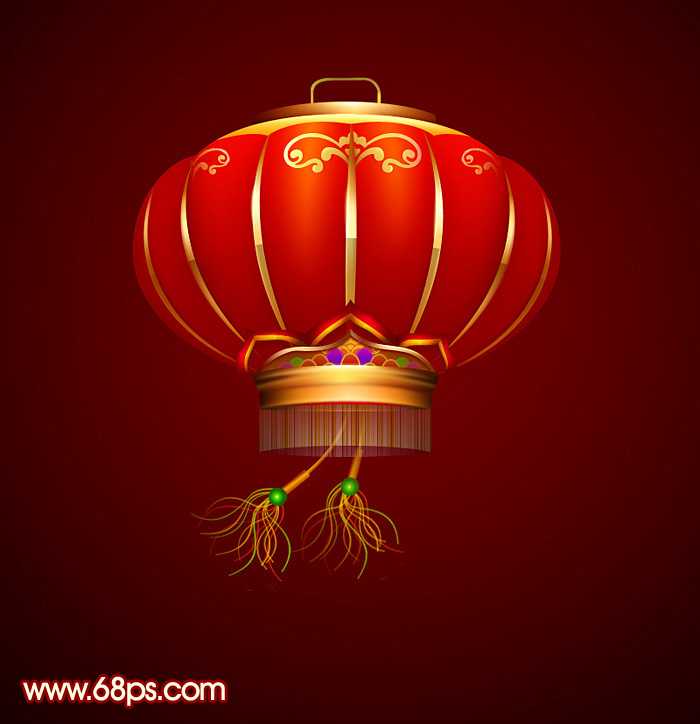 Photoshop设计制作喜庆的新春大红灯笼