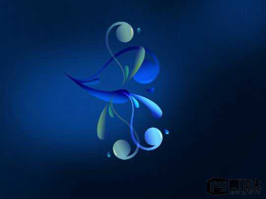 Photoshop制作抽象的绚丽花朵