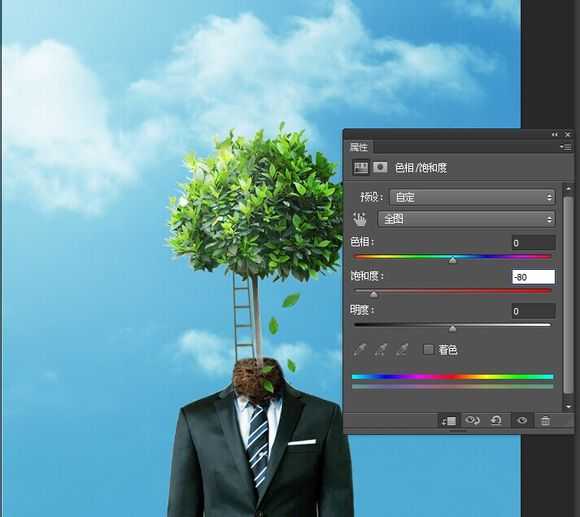 PS教你打造超现实主义作品:长在身上的树