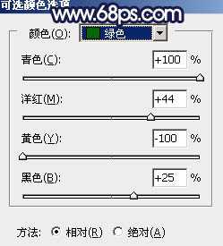 Photoshop将草原人物图片增加大气的霞光效果