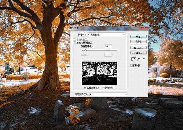 使用Photoshop滤镜制作唯美太阳光效果的大树照片