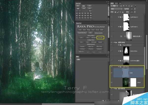 Photoshop给森林照片添加唯美的丁达尔光效(耶稣光)