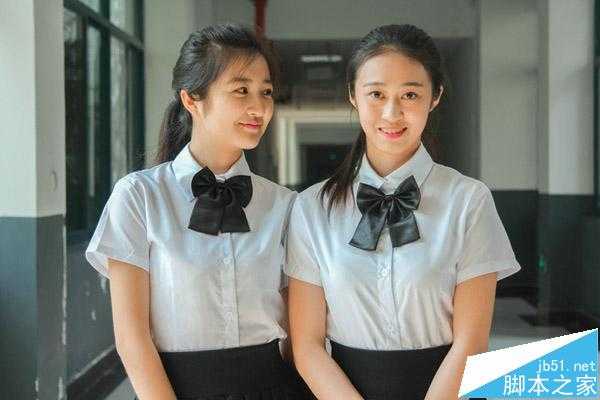 PS简单打造夏日清新校园人像照片