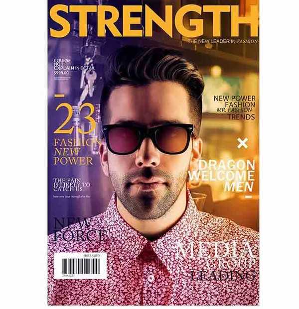 PS对一张杂志封面进行不同色调的处理