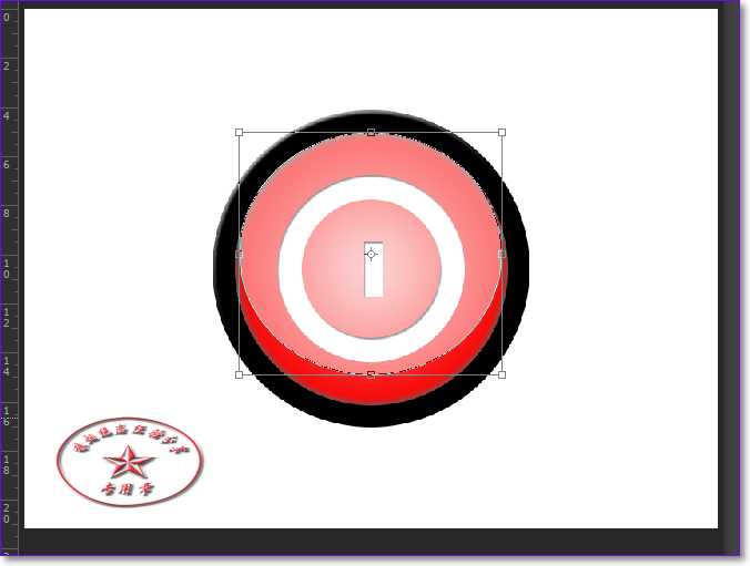 PS利用椭圆工具制作一个电源按钮