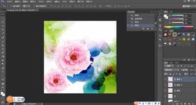 ps怎么将图片转换为彩色水墨画效果?