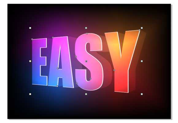 cdr怎么做炫彩立体字?Coreldraw制作炫彩英文立体字效果教程