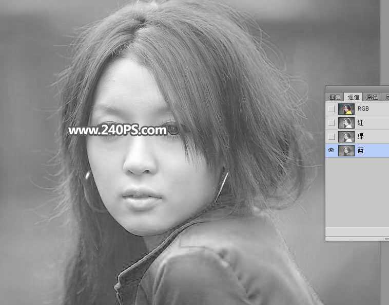 PS如何用通道工具细致的抠出美女头发丝?