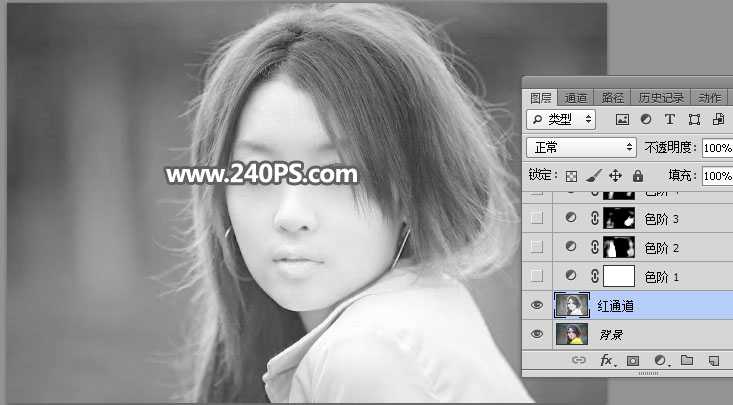 PS如何用通道工具细致的抠出美女头发丝?