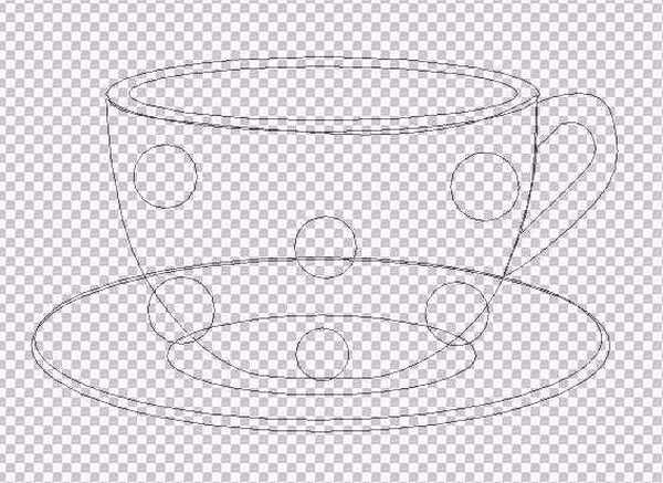 ps怎么画清爽颜色的小茶杯? ps卡通茶杯的绘制方法